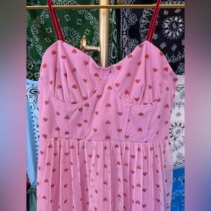 Y2K Dream Betsey Johnson Pink Dress with Heart